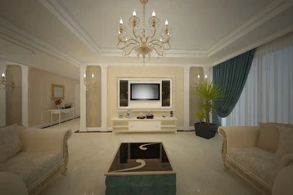 High-quality, optimized visuals like this living room drive engagement and are essential for ranking high on visual platforms like Pinterest.