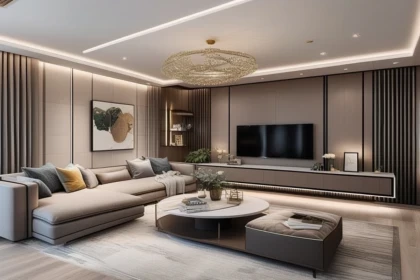 Modern apartment interior design